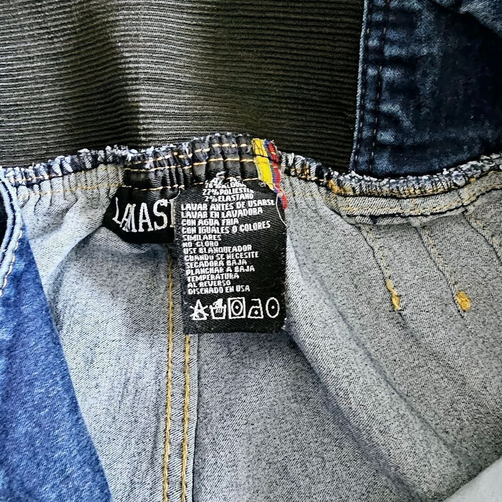Lamasini skinny jeans 13 button fly elastic waist big butts - Picture 6 of 12